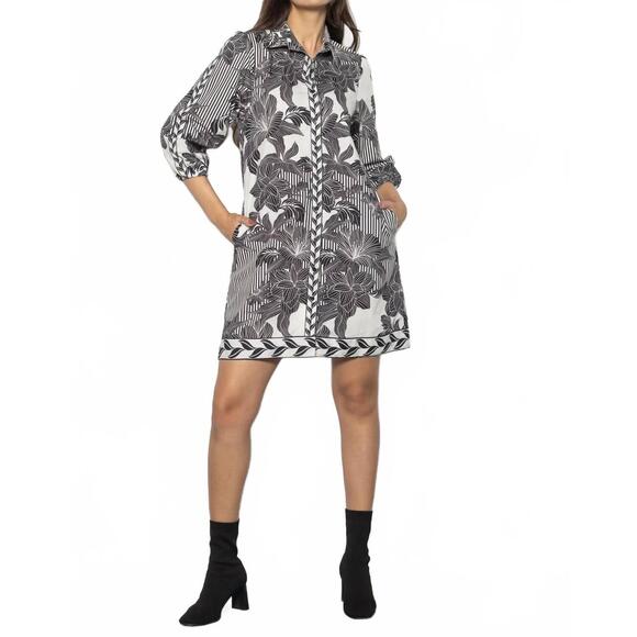 MAUDE VIVANTE Dresses & Skirts - NEW MAUDE VIVANTE ava mini dress in noir florals